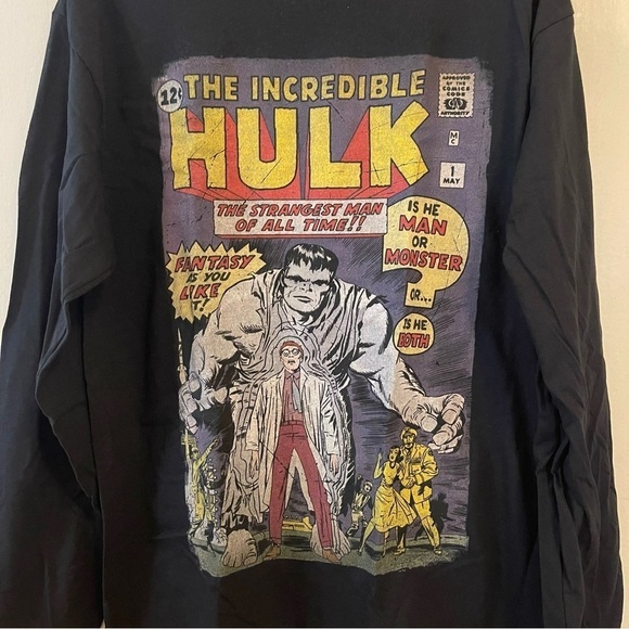 The Incredible Hulk T-Shirt Long Sleeves Medium New With Tags - Picture 4 of 7